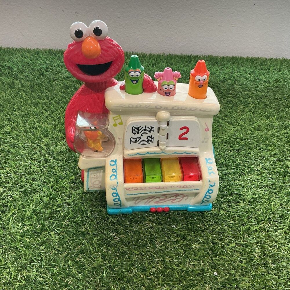 Sesame Street Elmo’s World Mattel Musical Activity Toy Piano Working 2002